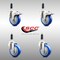 Service Caster 4 Inch 316SS Blue Poly Swivel 3/4 Inch Expanding Stem Caster Lock Brake, 2PK SS316TTLEX20S414-PPUB-BLUE-2-S-2-34 - alternate 3